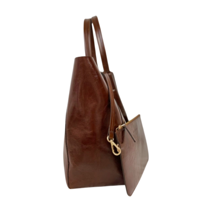 Shopper bag 8636 dana derisi kahve