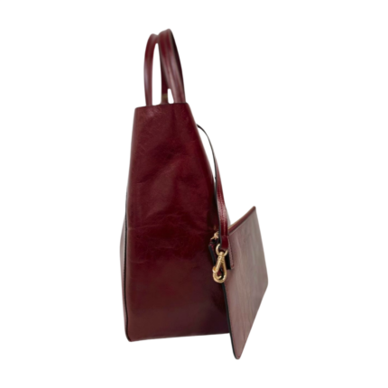 Shopper bag 8636 dana derisi bordo